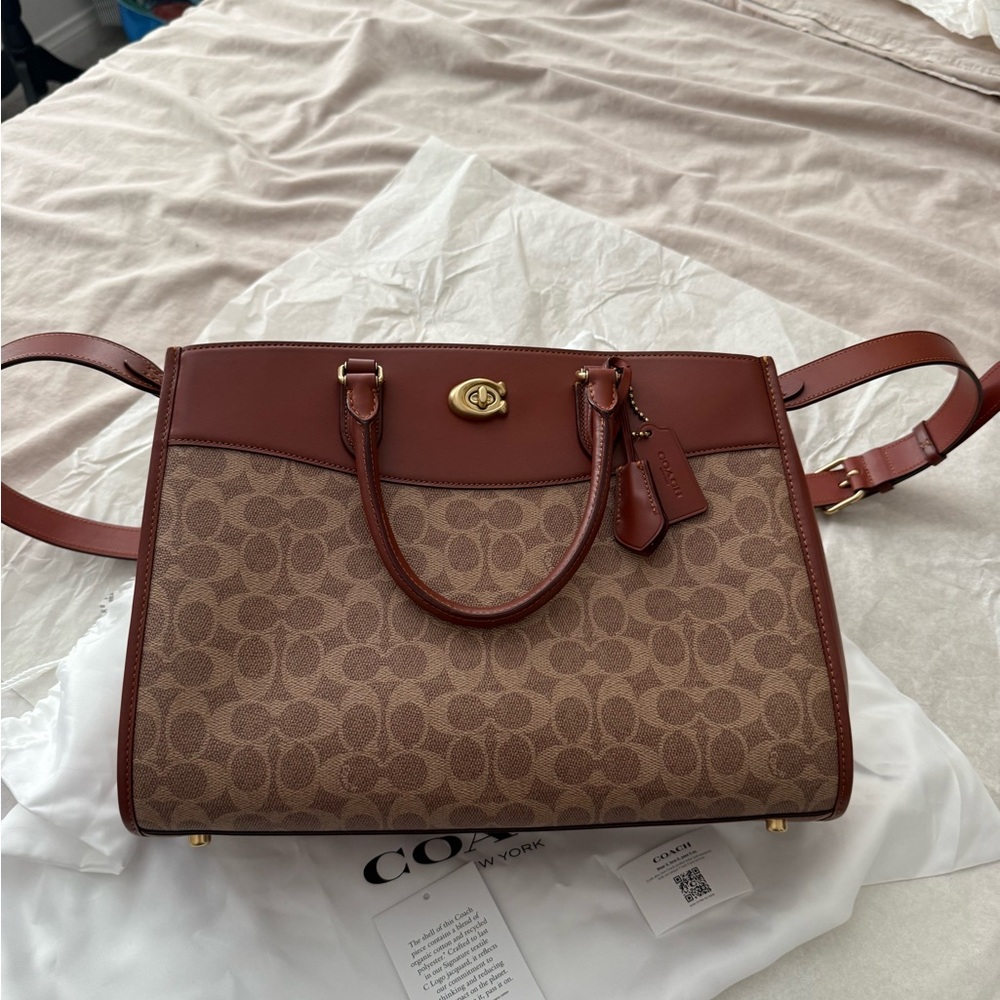 COACH Brooke carryall in signature canvas.